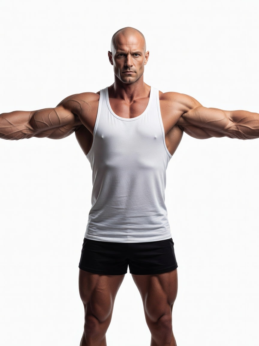 Bald Muscular Man - Concept (2 / 3)