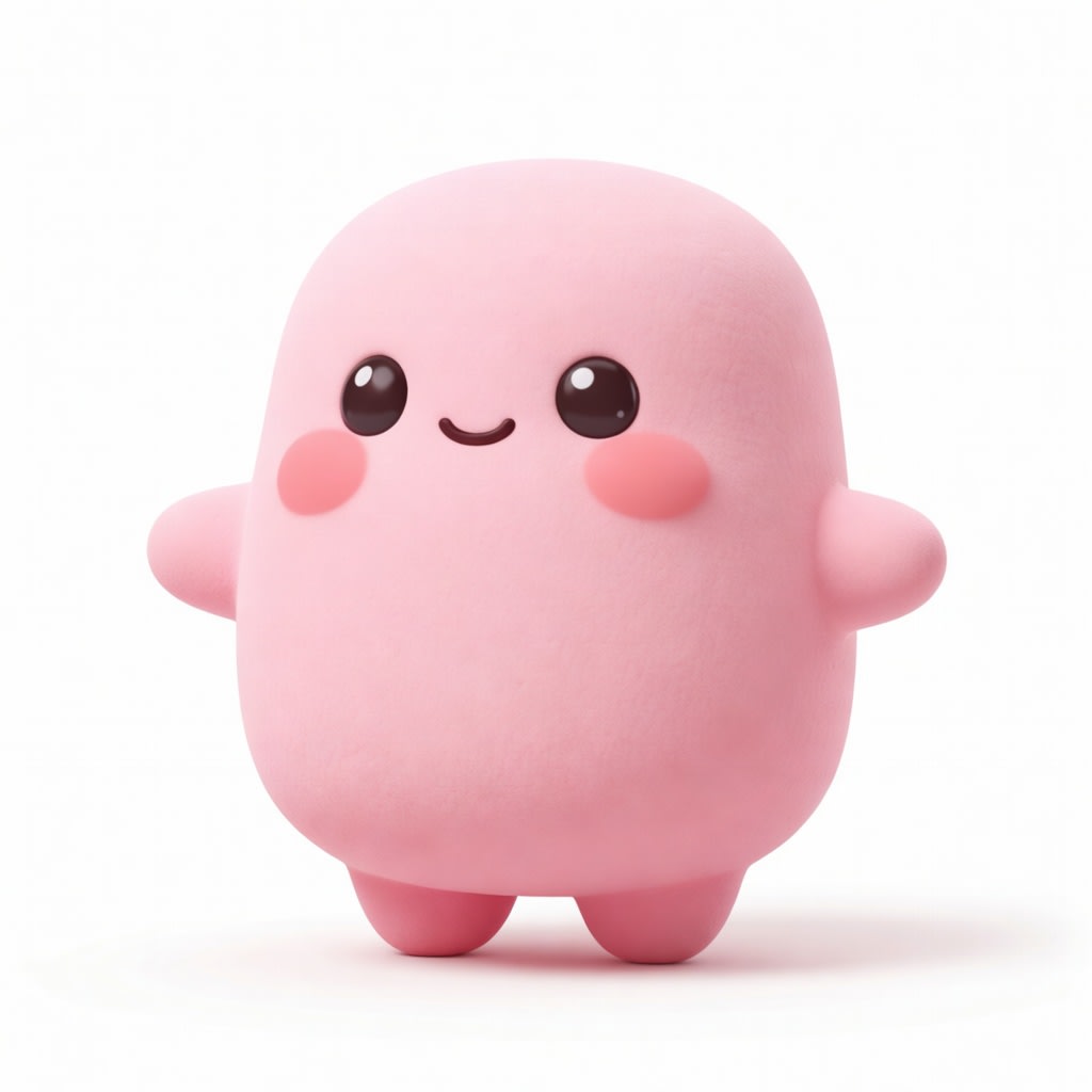 Cute Marshmallow Character Concept (4 / 4)