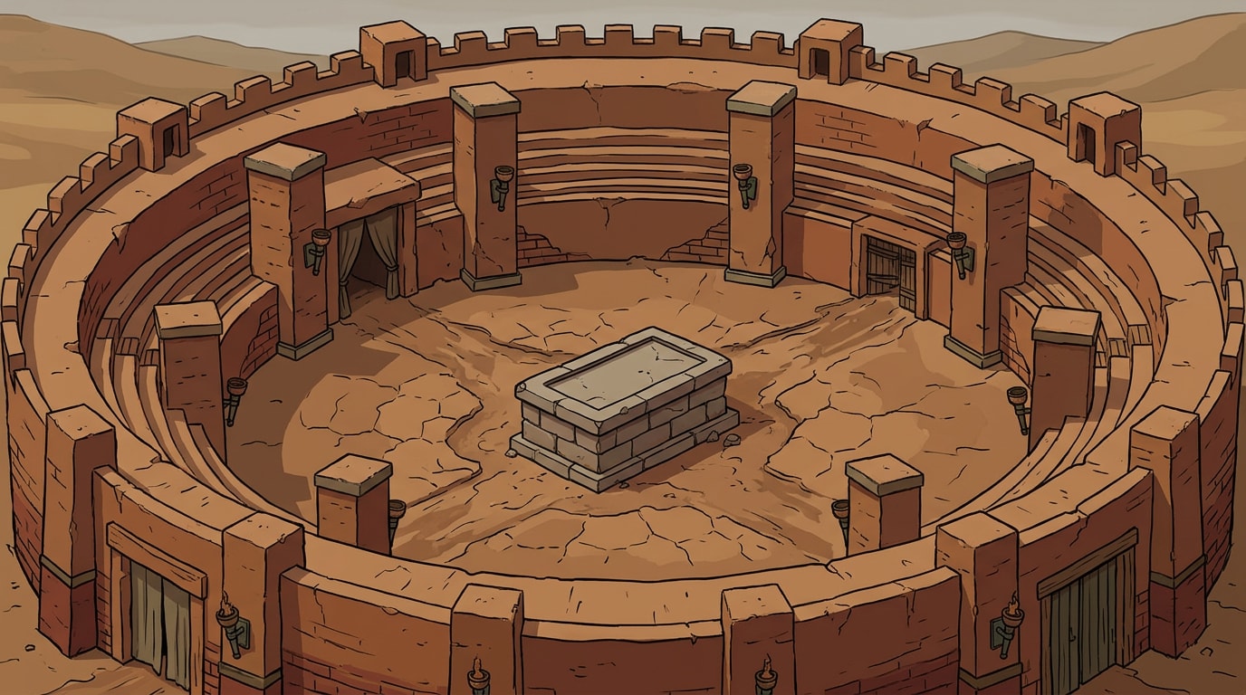 Combat Arena - Mud-Brick Backdrop (3 / 4)