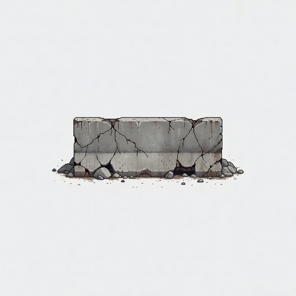 Concrete Wall Top-Down