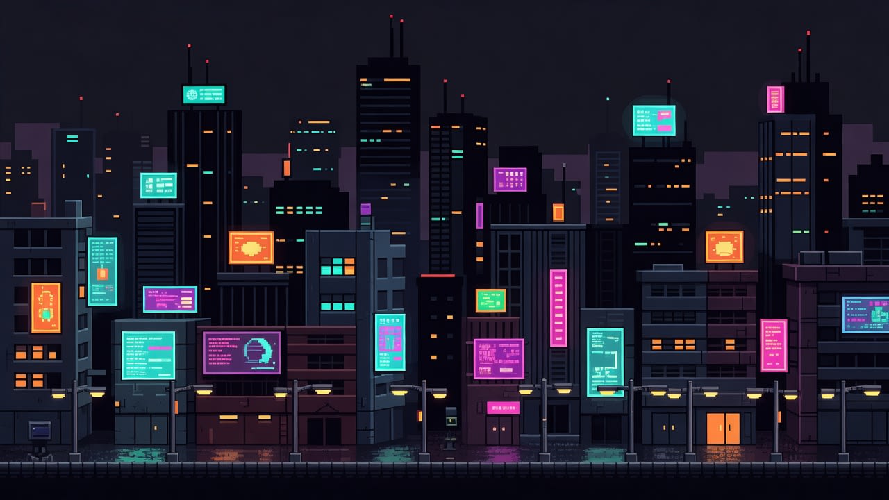 Cyberpunk Midground Buildings