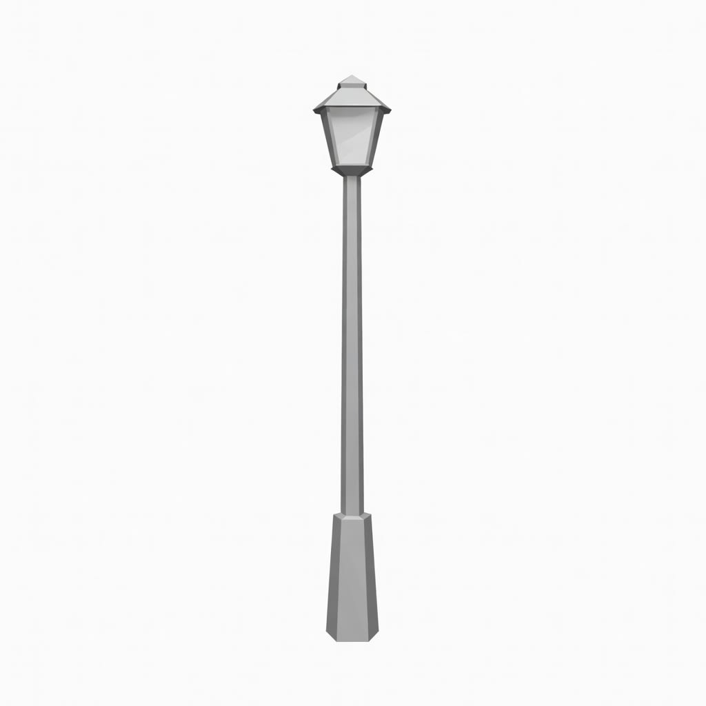 Low Poly Street Lamp Concept (1 / 2)
