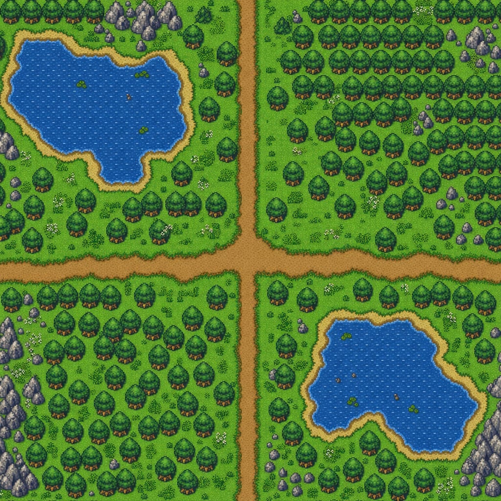Complete 2D World Map