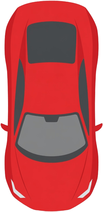 Red Car Top Down