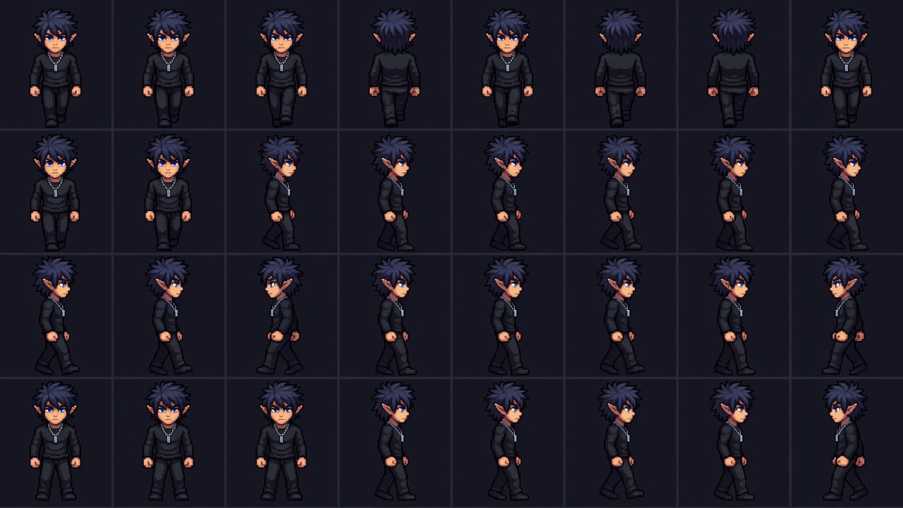 Destoria - Walk Sprite Sheet (1 / 2)