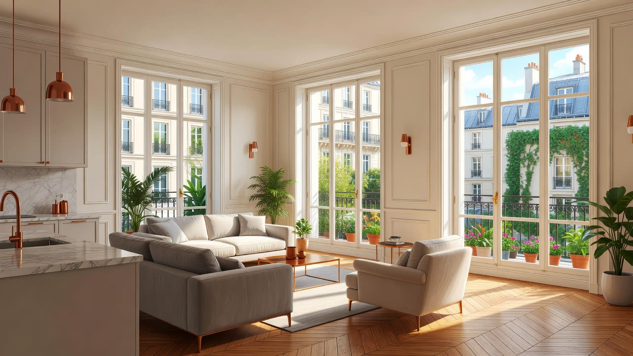 Paris Apartment Background