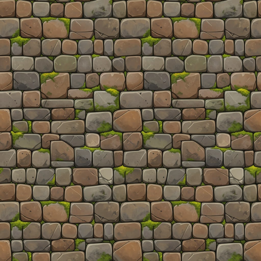 Stylized Stone Wall (2 / 2)