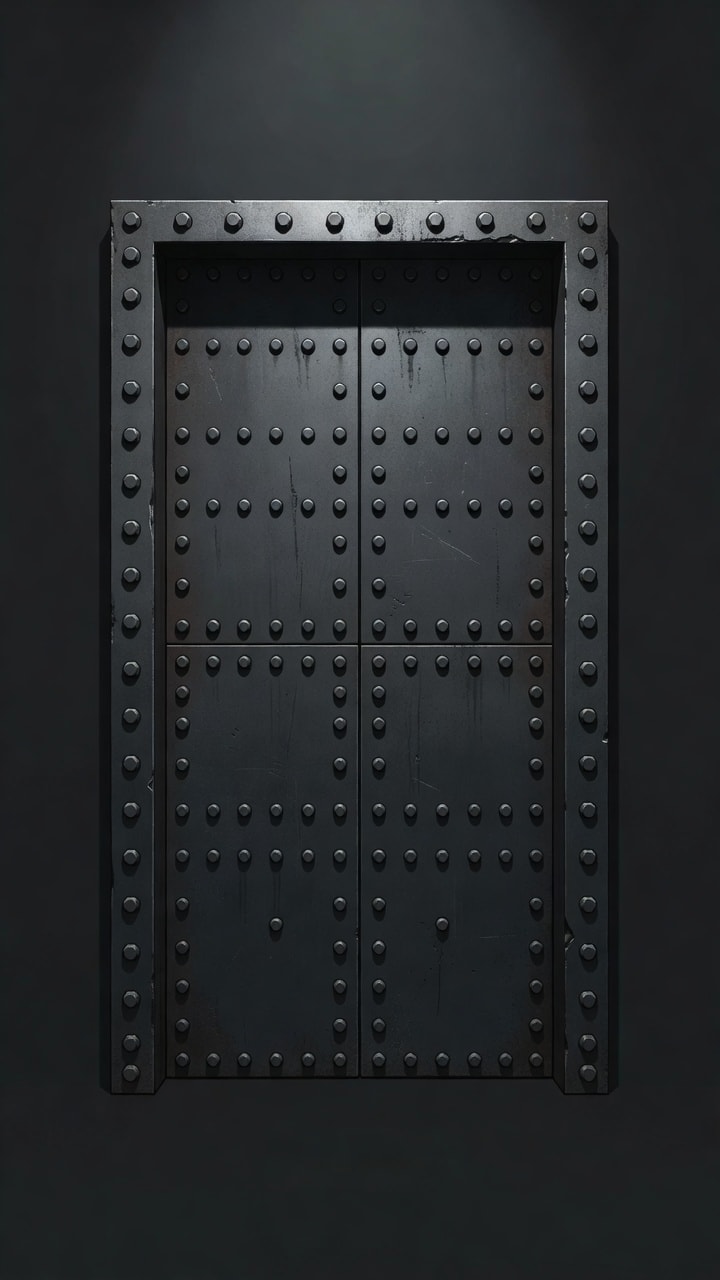 Porte fermee - Metal