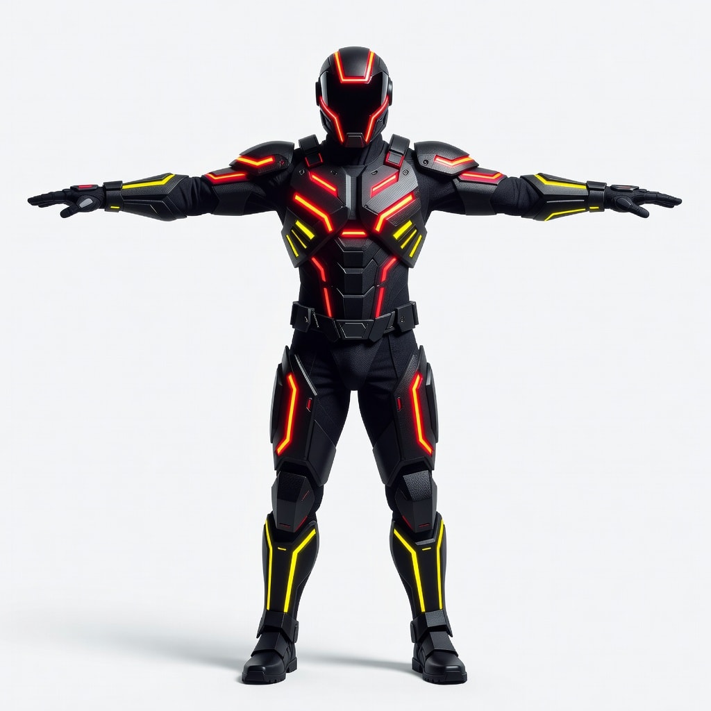 Cyber Police Officer Concept