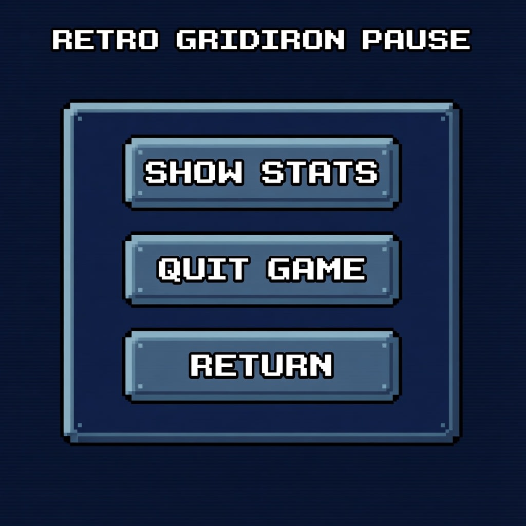 Retro Football Menu Screen (4 / 4)