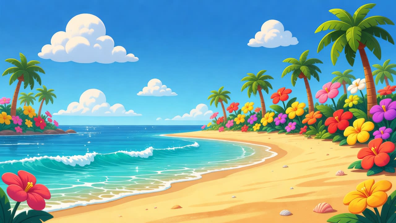 Beach Background Panorama