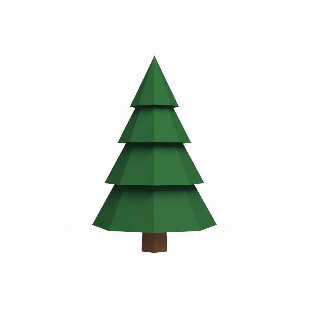 Low-Poly Pine Tree