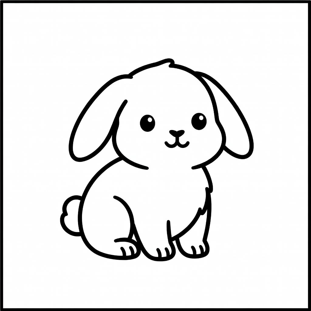Rabbit Line Art