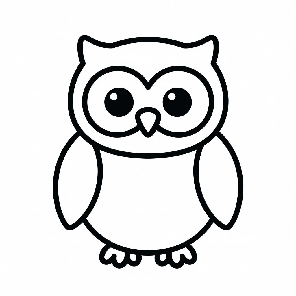 Owl Line Art