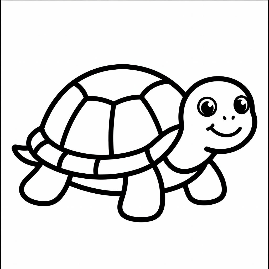 Turtle Line Art