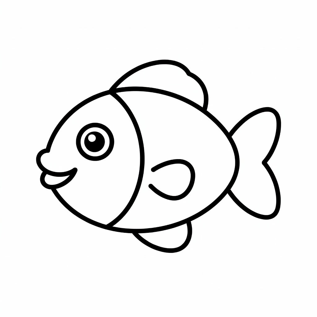 Fish Line Art