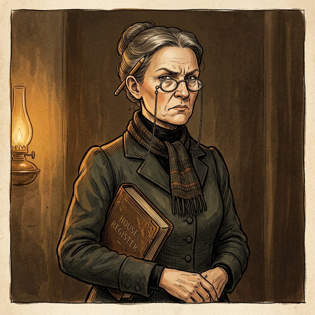 Image: Hand-drawn storybook character portrait, waist-up,