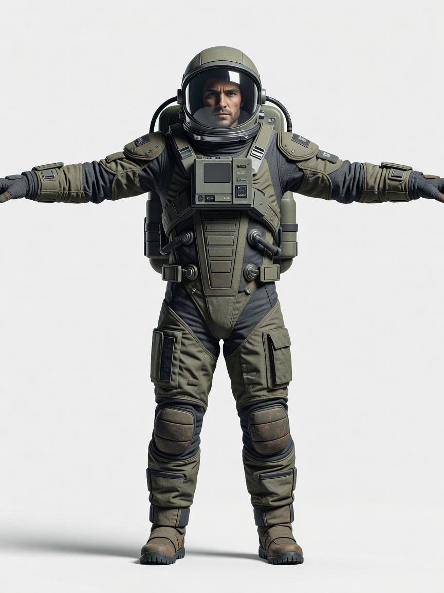 Mars Colonist Character Concept (2 / 2)
