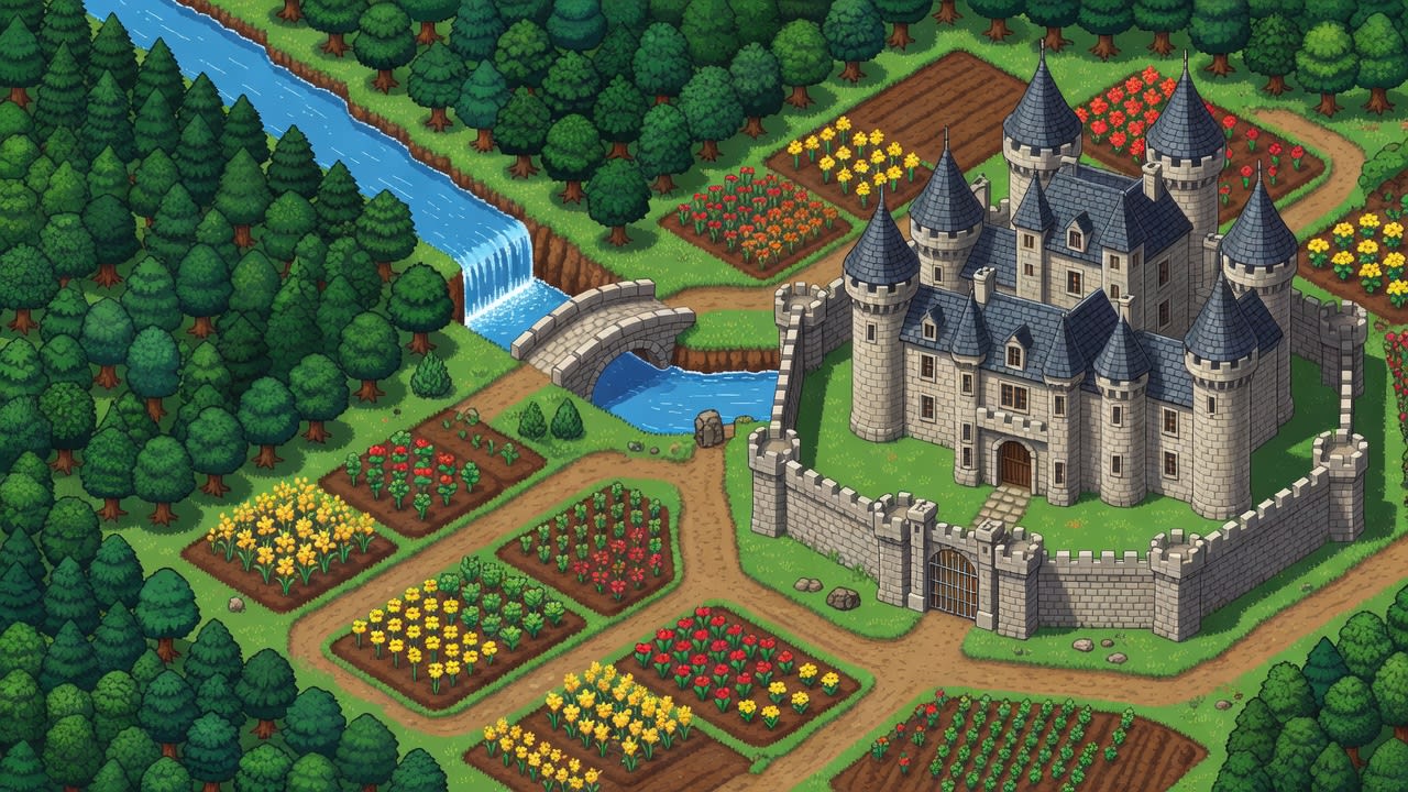 Final Farm Map - Pixel Art Manor