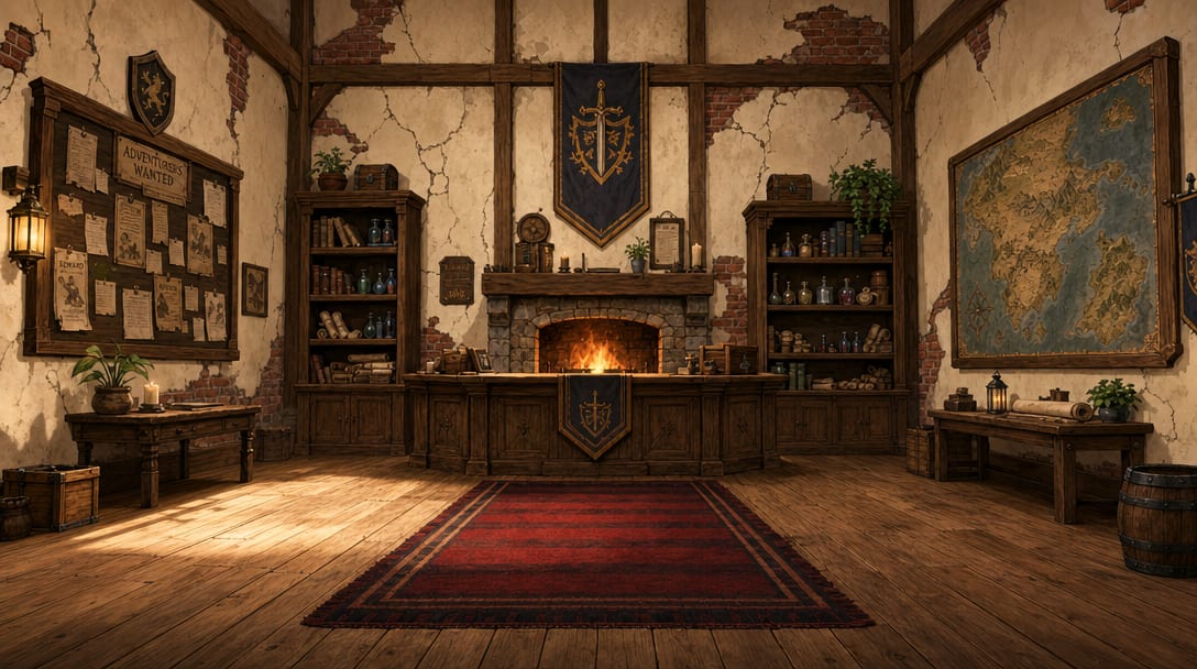 Fantasy Guild Hall - Frontal Perspective