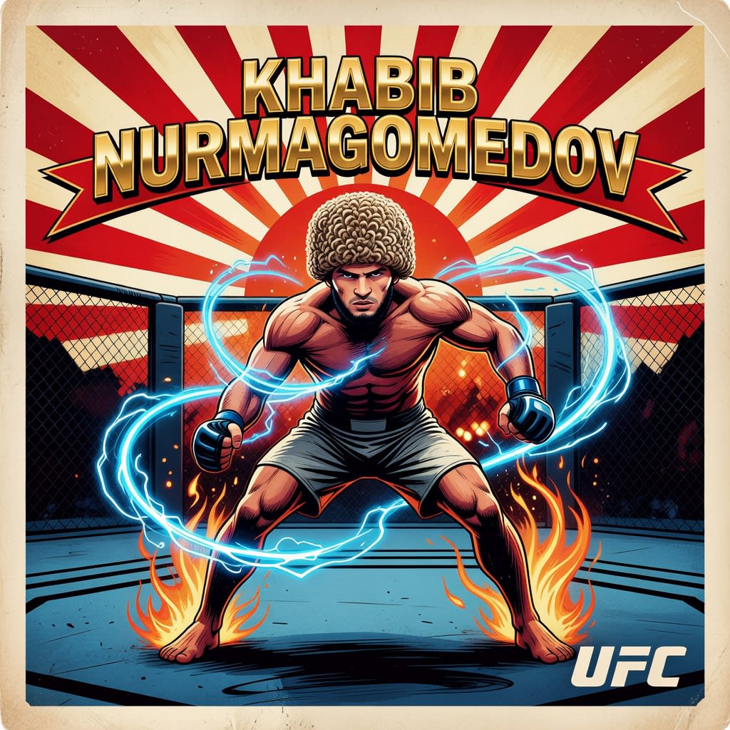 Khabib Nurmagomedov UFC Card Art
