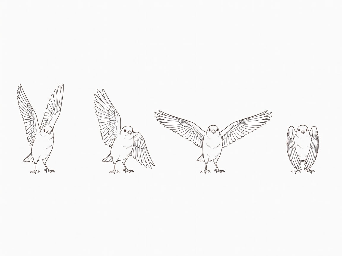 Jay Wing Flap Spritesheet