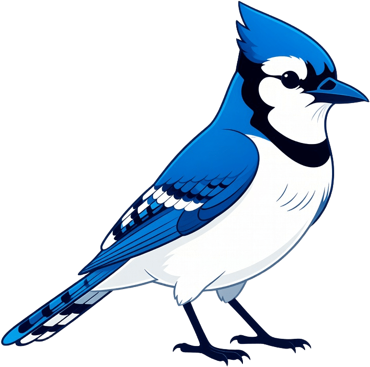 Blue Jay with Legs