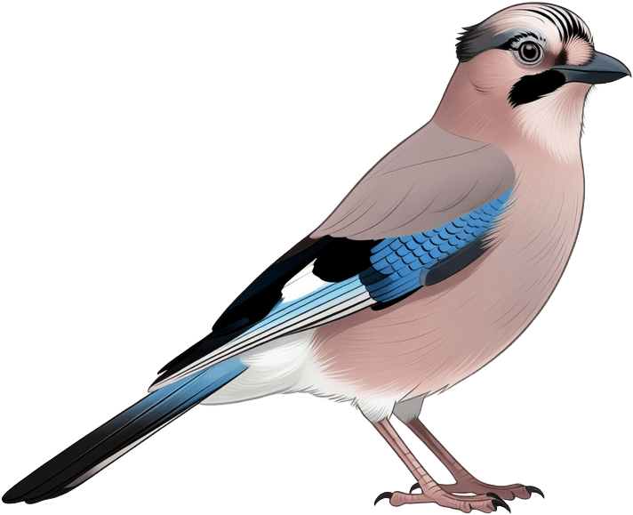 Eurasian Jay with Legs