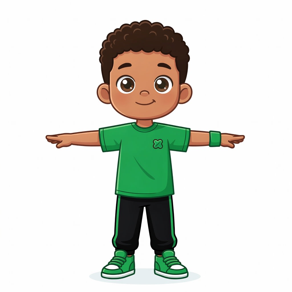 Green Chibi Boy Concept (1 / 2)