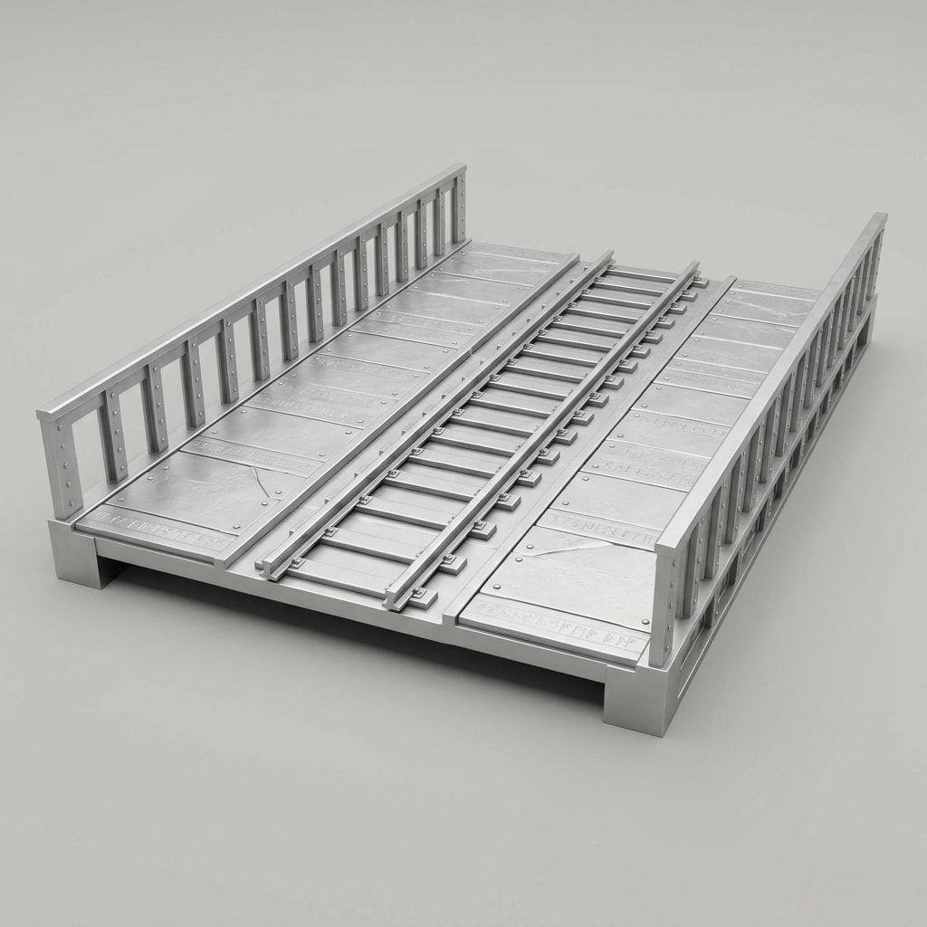 Image: 3D asset reference plate. A single isolated straig