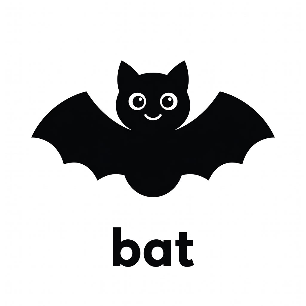 Sight Word Icon - bat