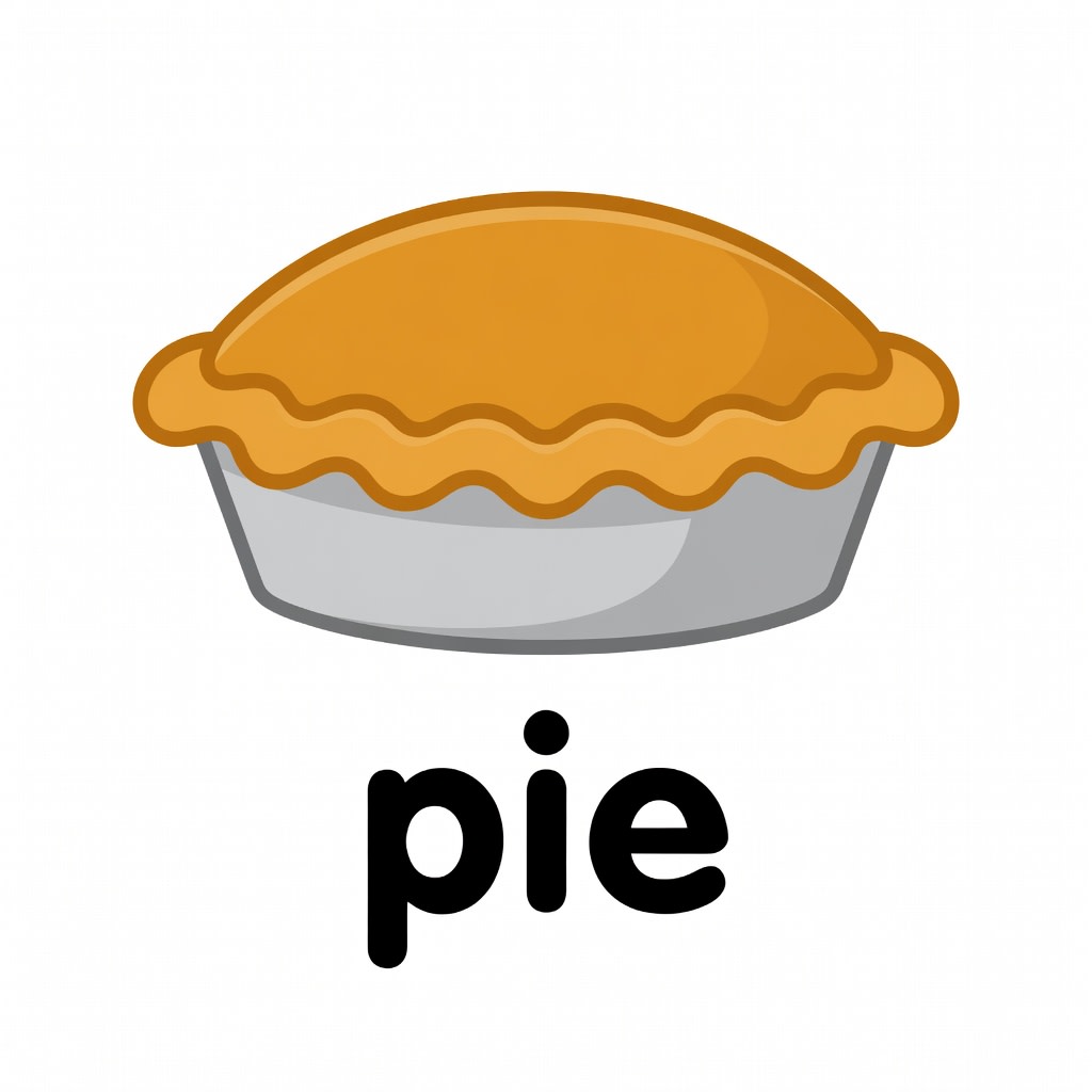 Sight Word Icon - pie