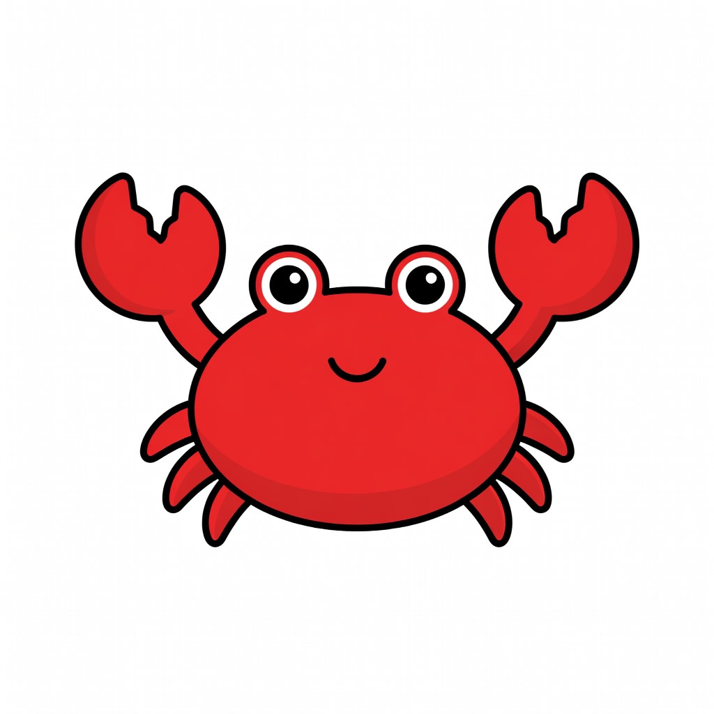 Sight Word Icon - crab (no text)