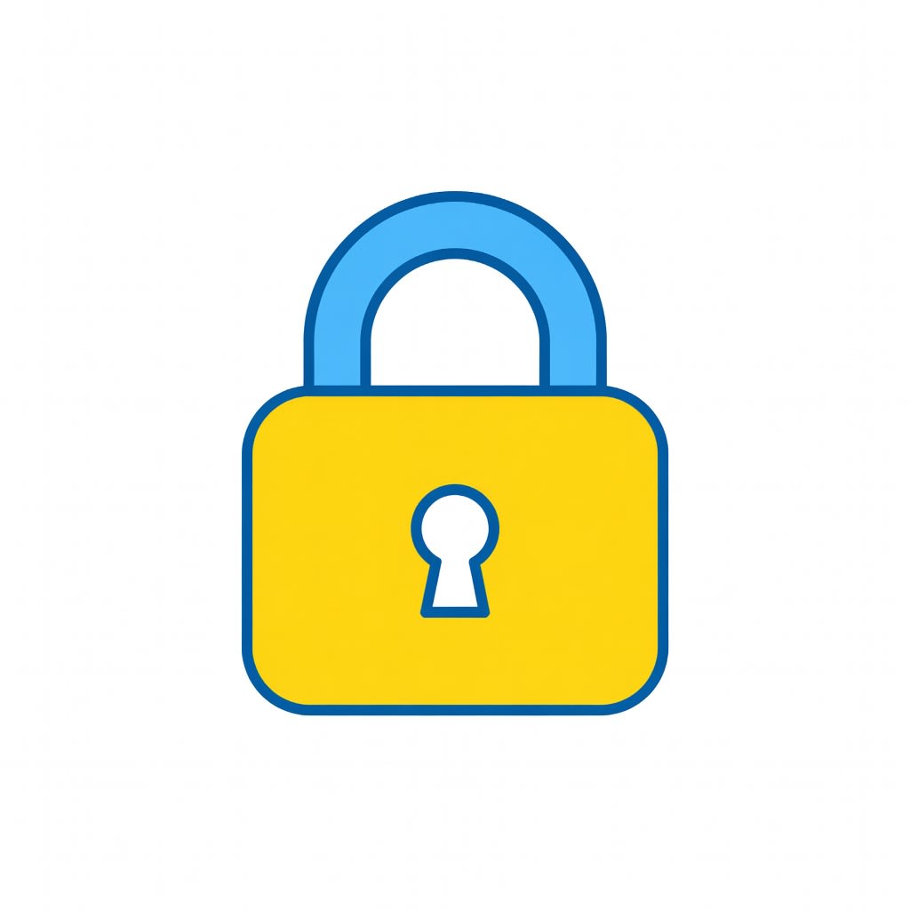 Sight Word Icon - lock (no text)