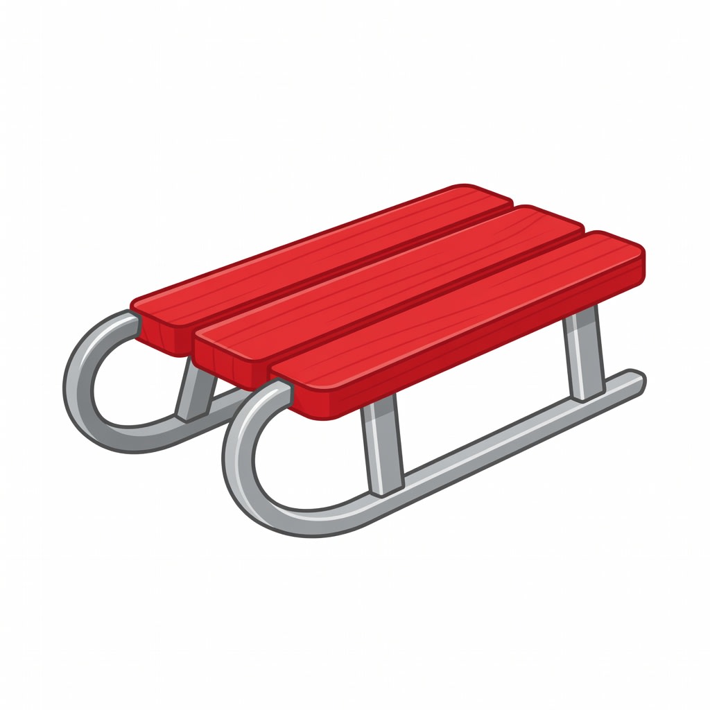 Sight Word Icon - sled (no text)