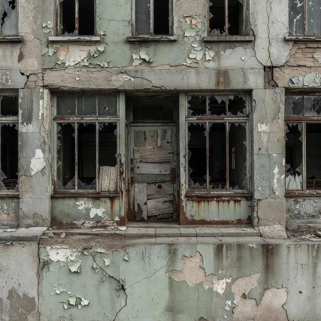 Abandoned Storefront Facade Texture