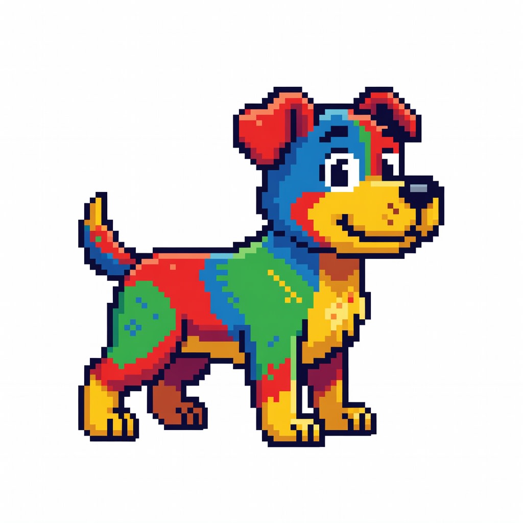 Perro Pixel Art (2 / 4)