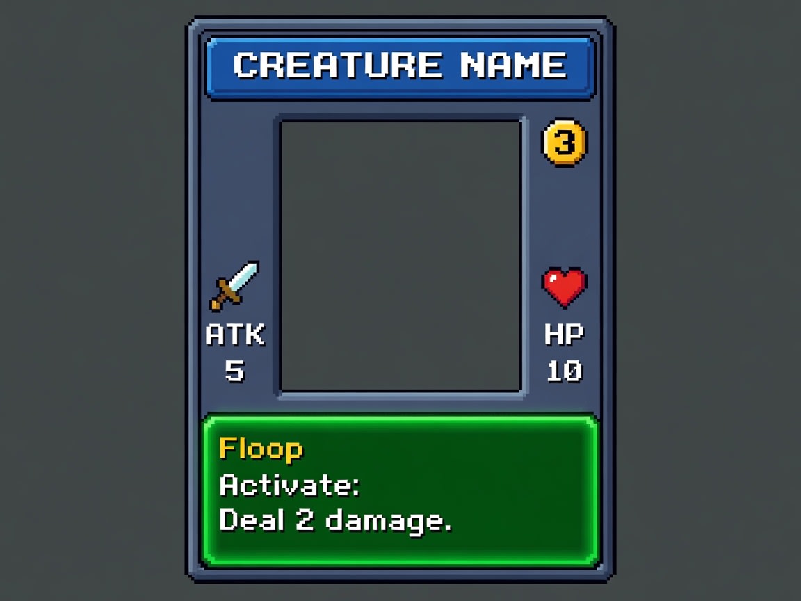 Creature Card Template