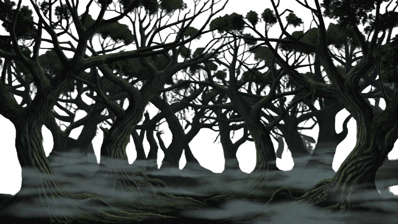 Parallax Forest - Skeletal Trees Mist