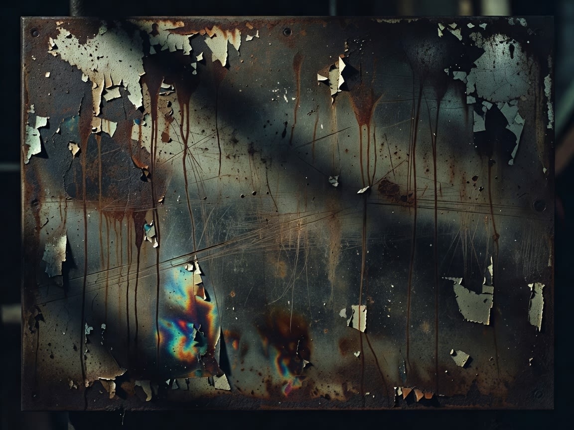 Worn Metal Panel Background