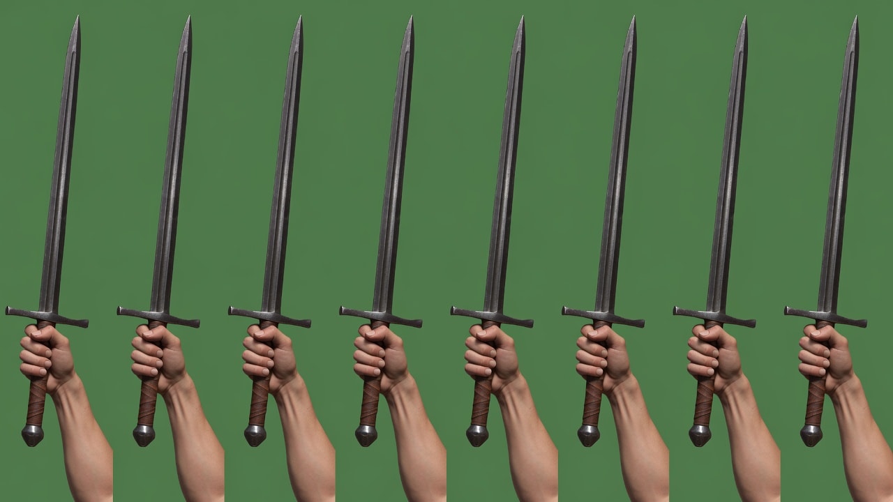 Sword Idle Photoreal Test (1 / 4)
