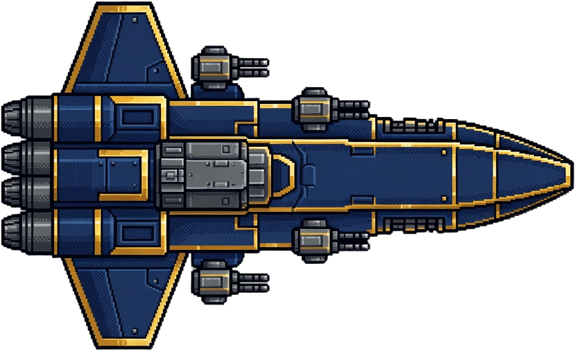 Apex Ship Top-Down No Thrust (4 / 4)