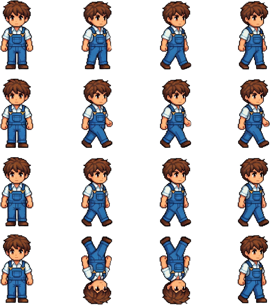 Player Spritesheet 4-Dir Walk (1 / 2)