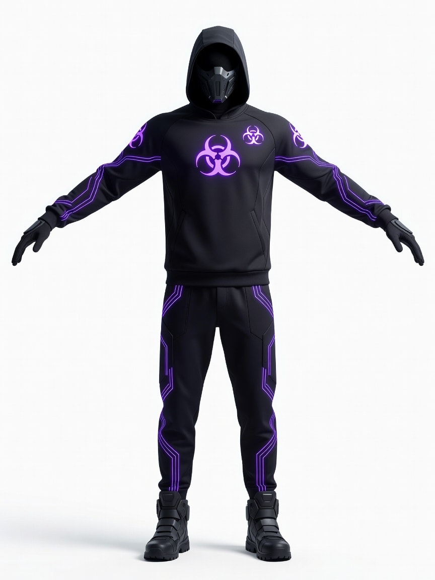 Virus Character T-Pose Concept