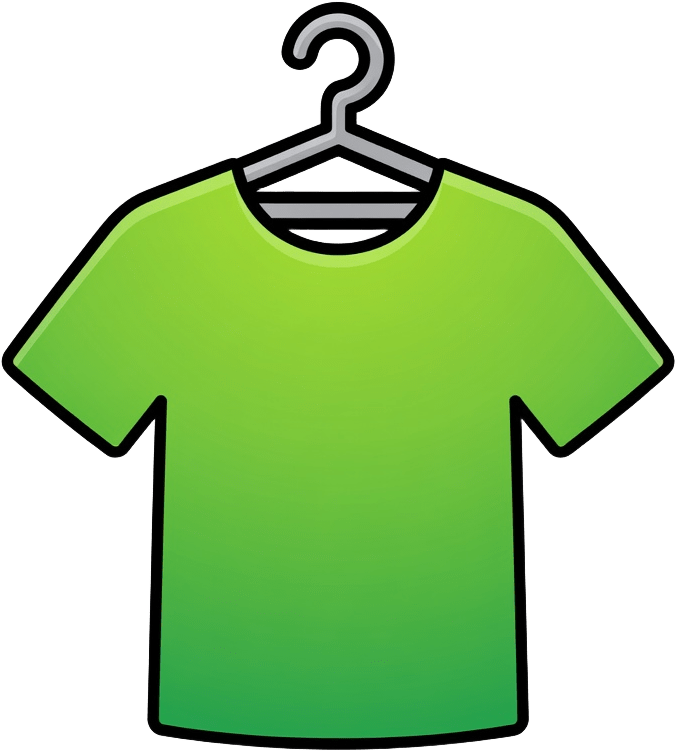 Green T-Shirt Hanger Icon (2 / 2)