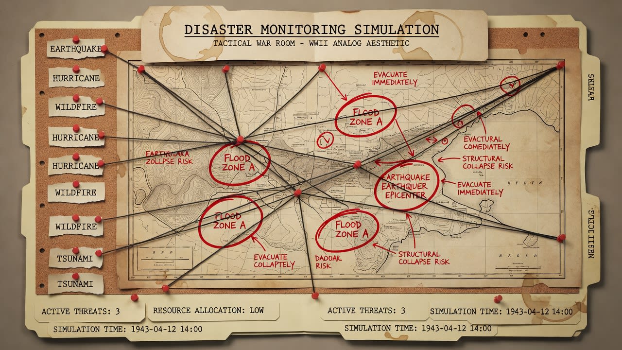 UI Style 6 - Tactical Paper Map