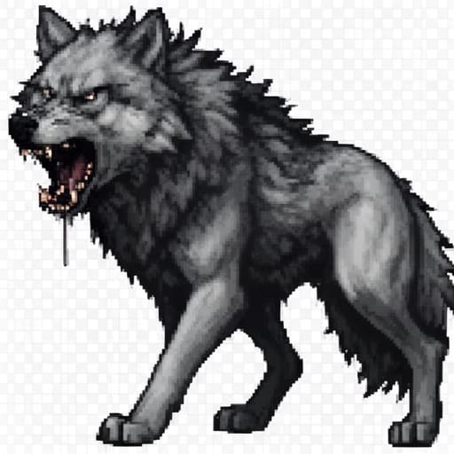 Silver Grey Wolf
