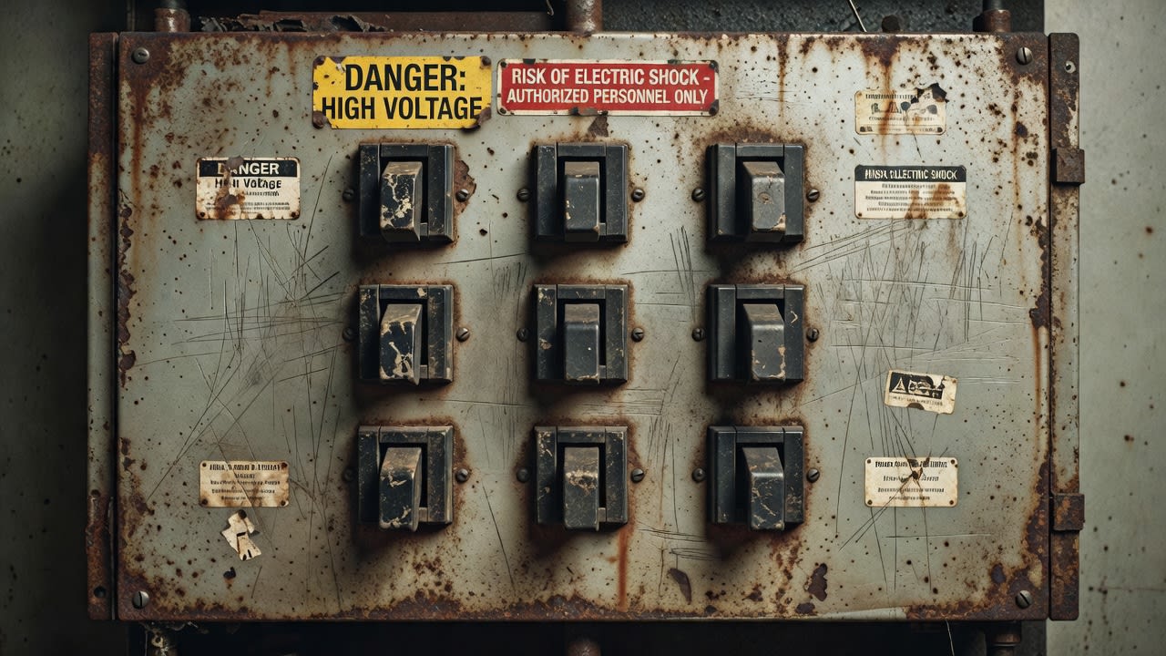 Circuit Breaker Panel Even Lit