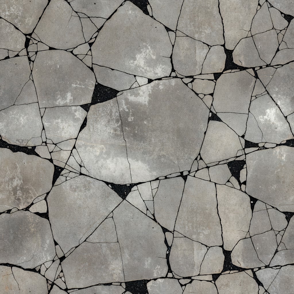 Bold Cracked Sidewalk Texture