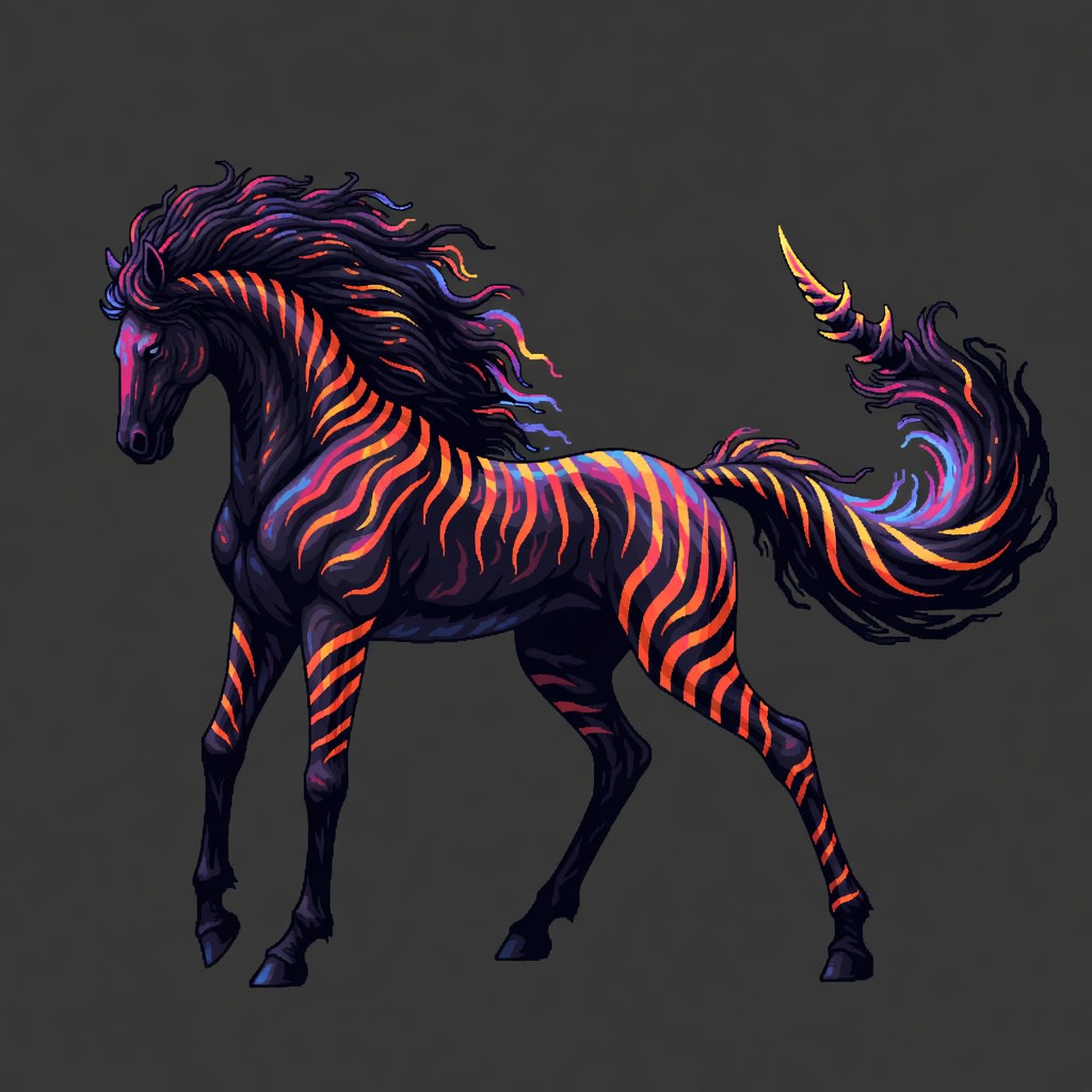 Kigaro - dark stylized pixel art (2 / 4)